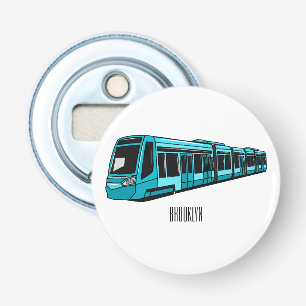 Abrebotellas Ilustracion de personalizado de locomotora eléctri