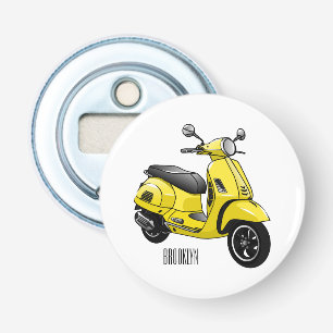 Abrebotellas Ilustracion de personalizado de motocicleta con ci