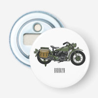 Ilustracion de personalizado de motocicleta de cru