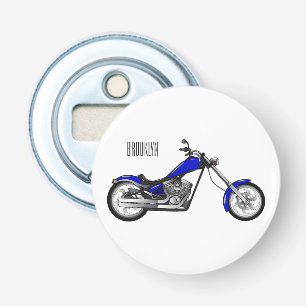 Abrebotellas Ilustracion de personalizado de motocicleta de hel