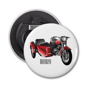 Abrebotellas Ilustracion de personalizado de motocicletas Sidec