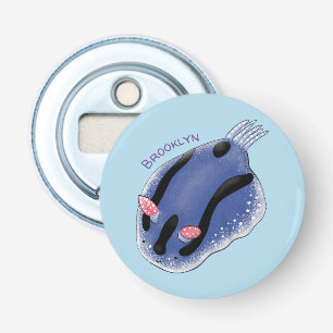Abrebotellas Ilustracion de personalizado de nudibranquias azul