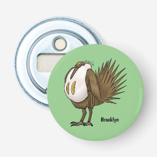 Abrebotellas Ilustracion de personalizado de pájaro de gran sab