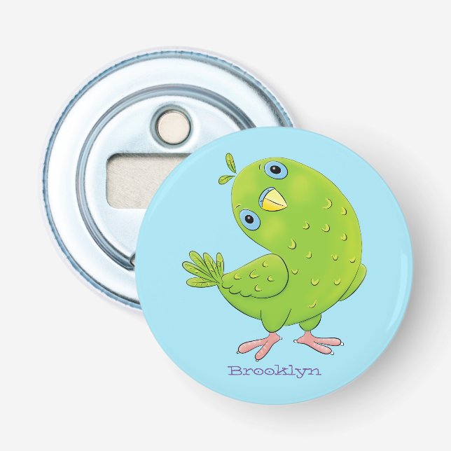 Abrebotellas Ilustracion de personalizado de paracaídas verde l (Anverso)