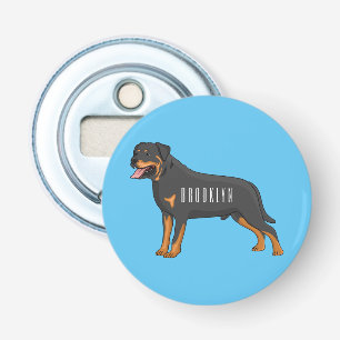 Abrebotellas Ilustracion de personalizado de perro de Rottweile