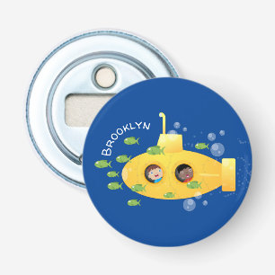 Abrebotellas Ilustracion de personalizado de pescado submarino 