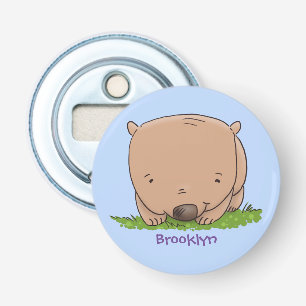 Abrebotellas Ilustracion de personalizado de wombat para bebé l