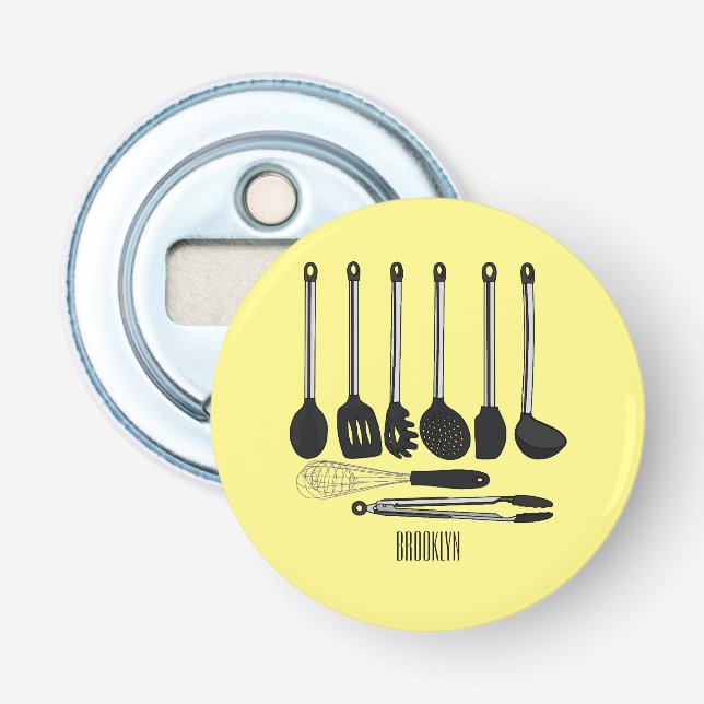 Abrebotellas Ilustracion de personalizados utensiales de cocina