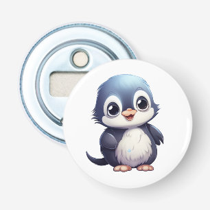 Abrebotellas ilustracion de pingüino personalizado
