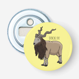 Abrebotellas Ilustracion del personalizado de cabras Markhor