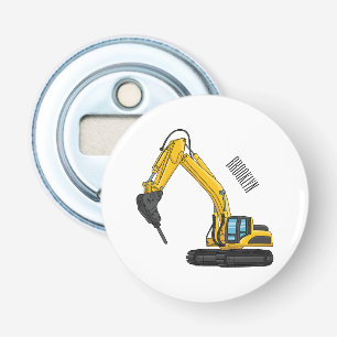 Abrebotellas Ilustracion del personalizado de la excavadora de