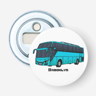 Abrebotellas Ilustracion moderno de personalizado de autobús de