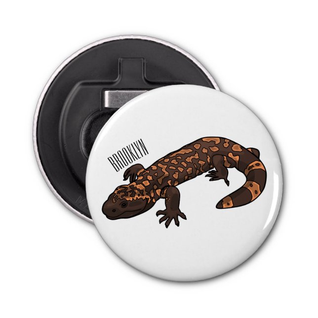 Abrebotellas Ilustracion monstruo personalizado Gila (Anverso)