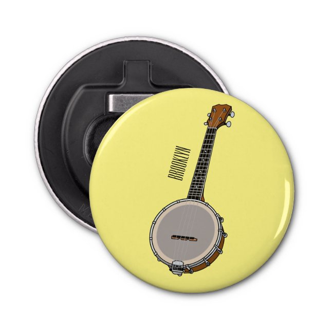 Abrebotellas Ilustracion personalizado Banjo (Anverso)