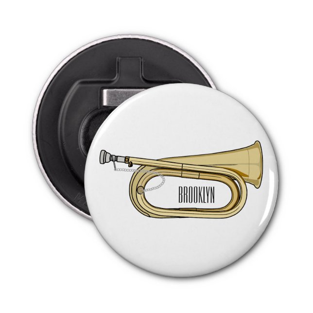 Abrebotellas Ilustracion personalizado Bugle (Anverso)