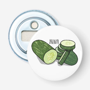 Abrebotellas Ilustracion personalizado Cucumber