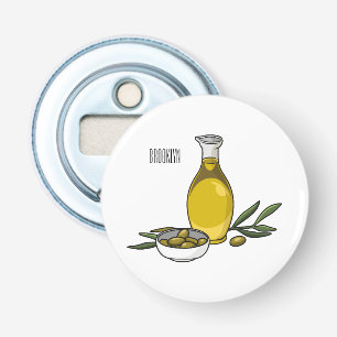 Abrebotellas Ilustracion personalizado de aceite de oliva
