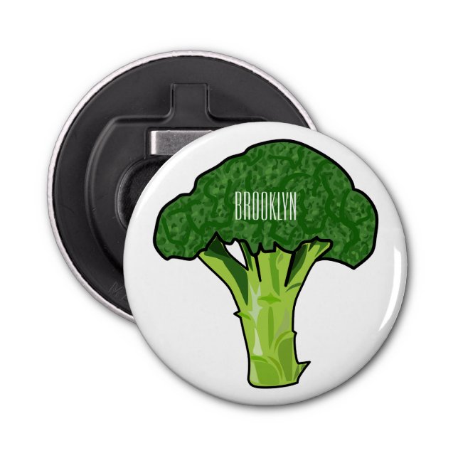 Abrebotellas Ilustracion personalizado de Broccoli (Anverso)