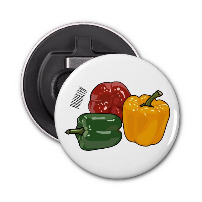 Abrebotellas Ilustracion personalizado de Capsicum (Anverso)