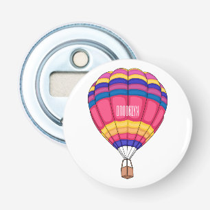 Abrebotellas Ilustracion personalizado de globo aerostático
