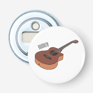 Abrebotellas Ilustracion personalizado de guitarra acústica