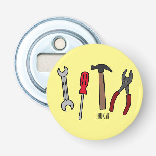 Abrebotellas Ilustracion personalizado de herramientas de carpi