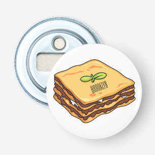 Abrebotellas Ilustracion personalizado de Lasagna