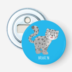 Abrebotellas Ilustracion personalizado de leopardo de las nieve