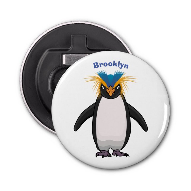 Abrebotellas Ilustracion personalizado de los macarrones de pin (Anverso)