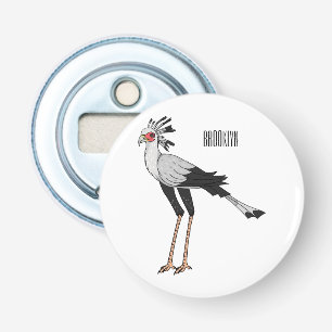 Abrebotellas Ilustracion personalizado de pájaro de Secretario