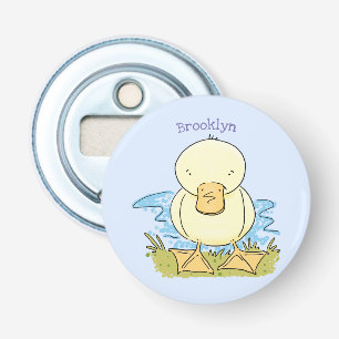 Abrebotellas Ilustracion personalizado de pato amarillo