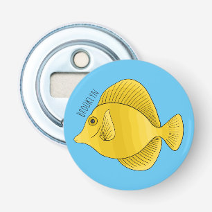 Abrebotellas Ilustracion personalizado de pescado tango amarill