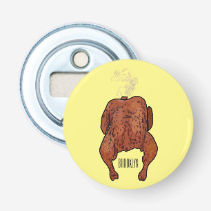 Abrebotellas Ilustracion personalizado de pollo asado