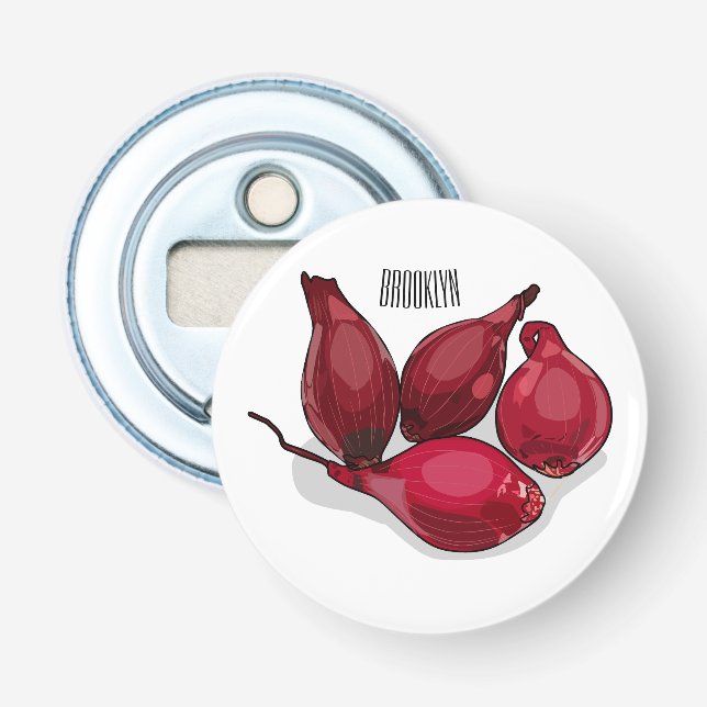 Abrebotellas Ilustracion personalizado de Shallot (Anverso)