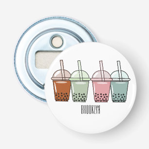 Abrebotellas Ilustracion personalizado de té de burbujas