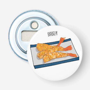 Abrebotellas Ilustracion personalizado de tempura gambas
