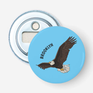 Abrebotellas Ilustracion personalizado del águila calva