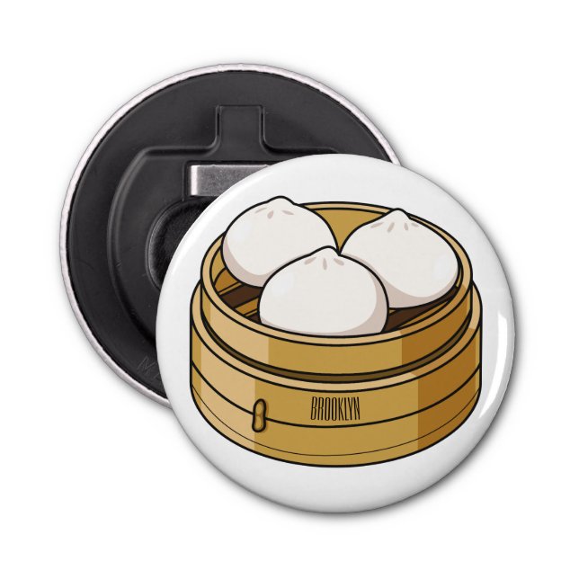 Abrebotellas Ilustracion personalizado Dim sum (Anverso)