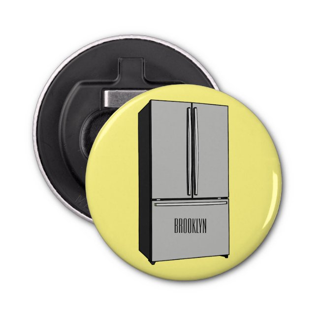 Abrebotellas Ilustracion personalizado frigorífico de puerta fr (Anverso)