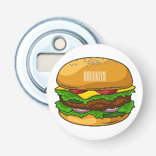 Abrebotellas Ilustracion personalizado Hamburger