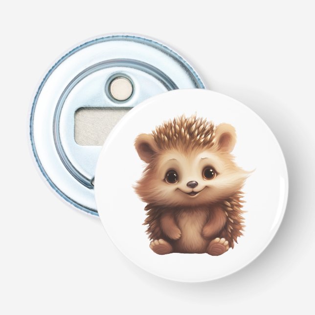 Abrebotellas ilustracion personalizado hedgehog (Anverso)