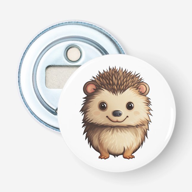 Abrebotellas ilustracion personalizado hedgehog (Anverso)