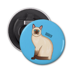 Abrebotellas Ilustracion personalizado siamés