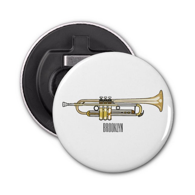 Abrebotellas Ilustracion personalizado Trumpet (Anverso)