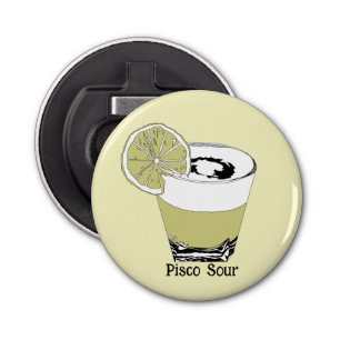 Abrebotellas Ilustracion Pisco Sour