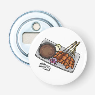 Abrebotellas Ilustracion Satay personalizado