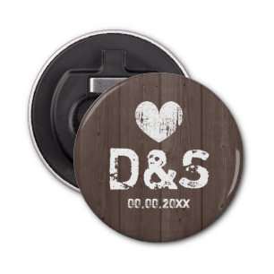 Abrebotellas imán de apertura de frascos de grano de madera mar