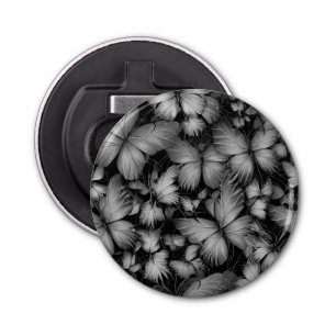 Abrebotellas Impresión de mariposas grises