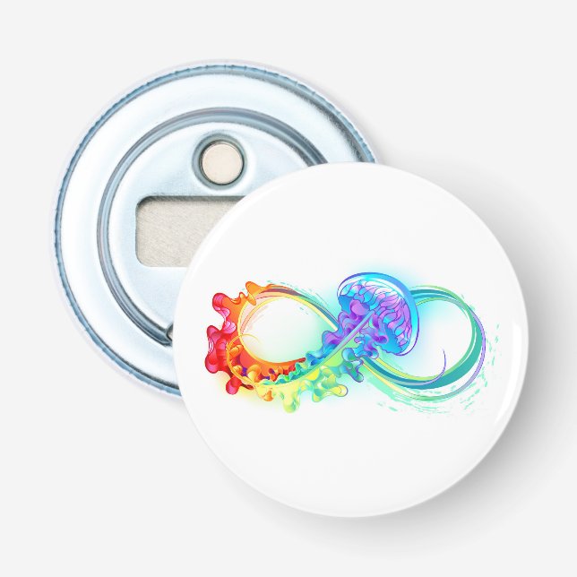Abrebotellas Infinidad con las medusas del arcoiris (Anverso)