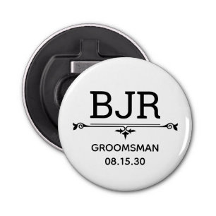 Abrebotellas Iniciales de Groomsman
